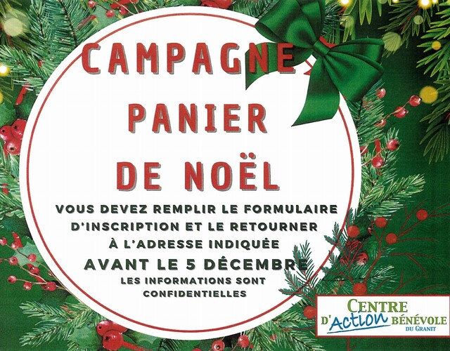 CAMPAGNE PANIER DE NOËL